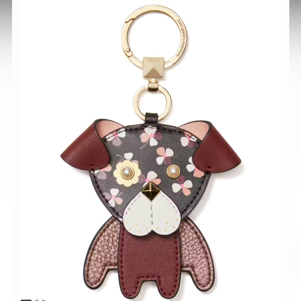 NWOT Kate Spade Dog Keyring